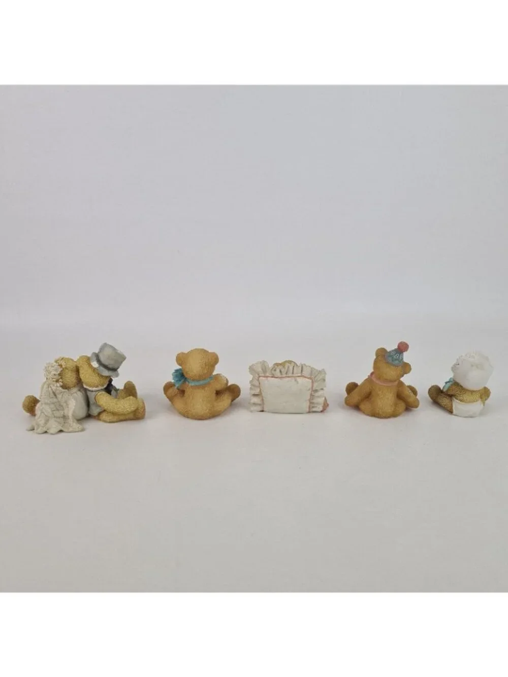 Set Of 5 Cherished Teddies Mandie Signed Bobbie Robbie 950572 Porcelain Figure